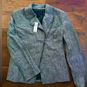 NWT Banana Republic Green twill Women's Jacket Sz 6